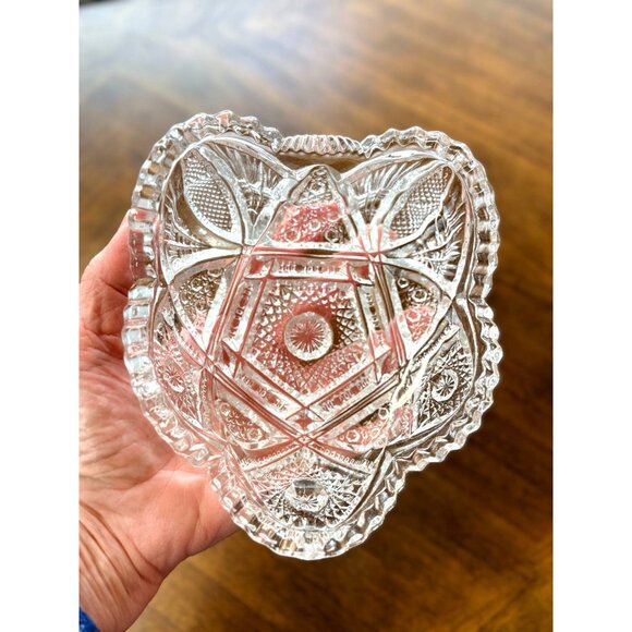 Other - Vintage Imperial Glass Candy Nut Dish Bowl Sawtooth Edge Nucut Serving Piece
